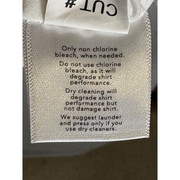 NWT Mizzen Main Leeward Dress Shirt Mens M White Trim Fit French Cuff - Picture 6 of 8